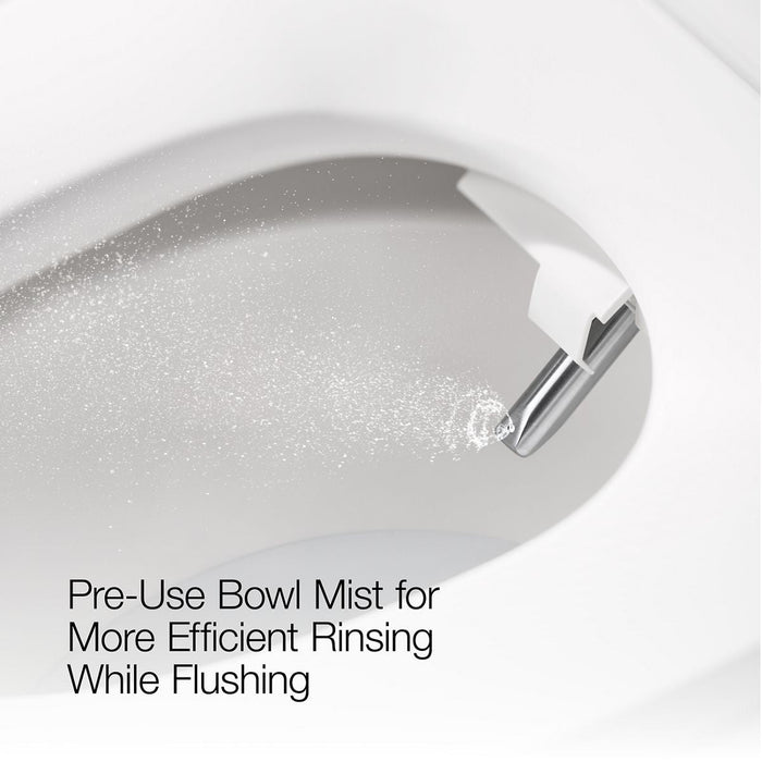 KOHLER K-28821 PureWash E930 Elongated bidet toilet seat with remote control, black black - view 3