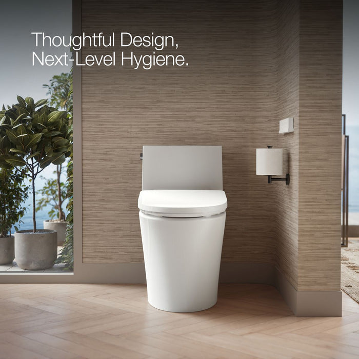 KOHLER K-28821 PureWash E930 Elongated bidet toilet seat with remote control, white - view 2