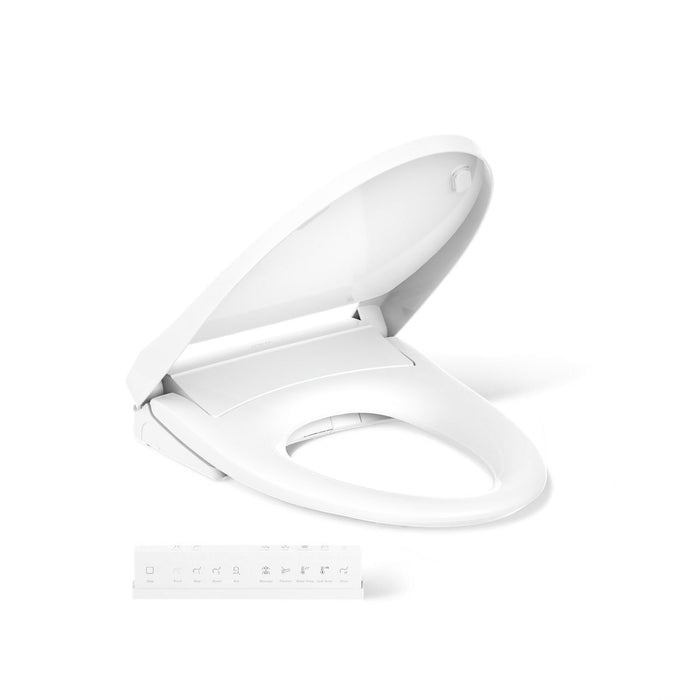 KOHLER K-28821 PureWash E930 Elongated bidet toilet seat with remote control, white - view 3