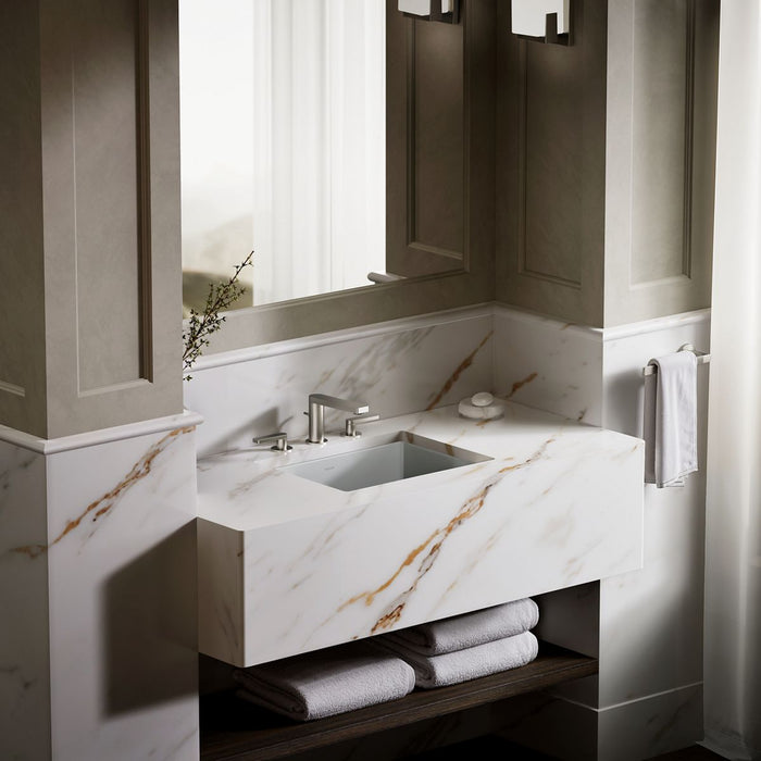 KOHLER K-2882 Verticyl 19-3/4" rectangular undermount bathroom sink, ice grey - view 5