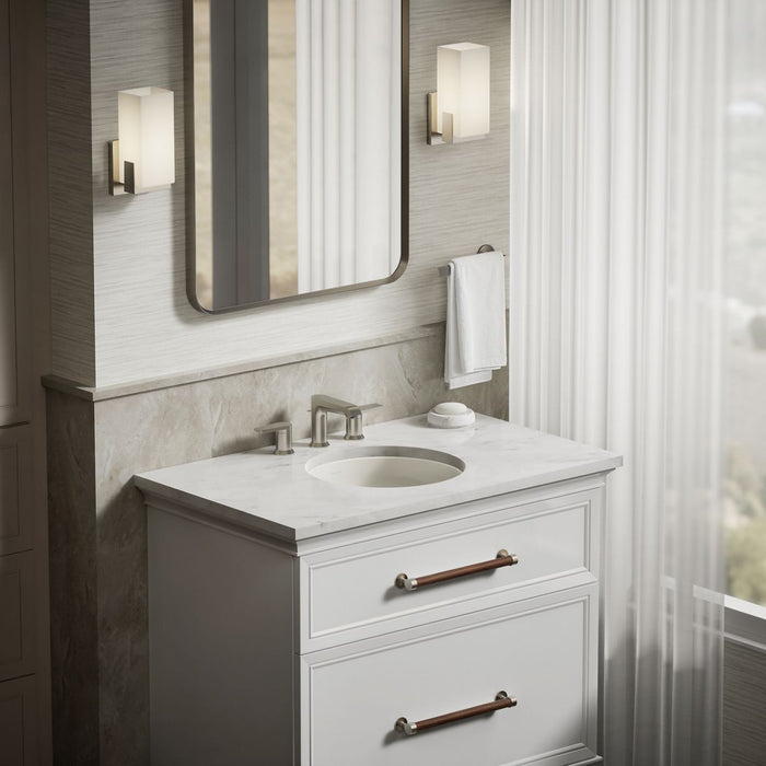 KOHLER K-29000 Caxton 16-1/4" round undermount bathroom sink, no overflow, biscuit - view 4