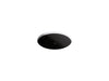 KOHLER K-29000 Caxton 16-1/4" round undermount bathroom sink, no overflow, black black