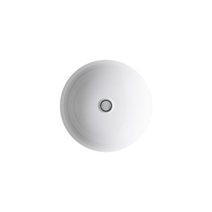 KOHLER K-29000 Caxton 16-1/4" round undermount bathroom sink, no overflow, white - view 3