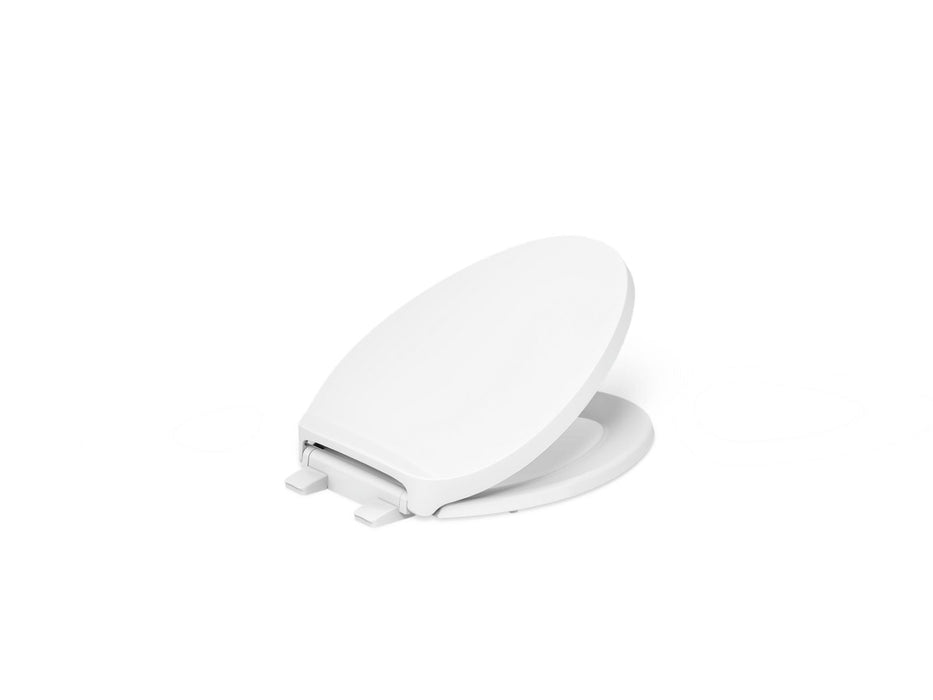KOHLER K-29030-0 K-29030 Drift Tab ReadyLatch Quiet-Close Elongated Toilet Seat, white