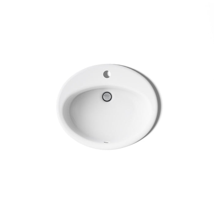 KOHLER K-2905-1 Farmington 19-1/4" Oval Drop-in Bathroom Sink, white - view 4