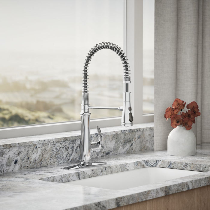 KOHLER K-29106 Bellera Semi-professional kitchen sink faucet with three-function sprayhead, polished chrome - view 3