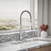 KOHLER K-29106 Bellera Semi-professional kitchen sink faucet with three-function sprayhead, polished chrome - view 3