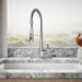 KOHLER K-29106 Bellera Semi-professional kitchen sink faucet with three-function sprayhead, polished chrome - view 4