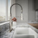 KOHLER K-29106 Bellera Semi-professional kitchen sink faucet with three-function sprayhead, vibrant stainless - view 2