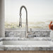 KOHLER K-29106 Bellera Semi-professional kitchen sink faucet with three-function sprayhead, vibrant stainless - view 4