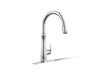 KOHLER K-29108 Bellera Touchless pull-down kitchen sink faucet with three-function sprayhead, polished chrome