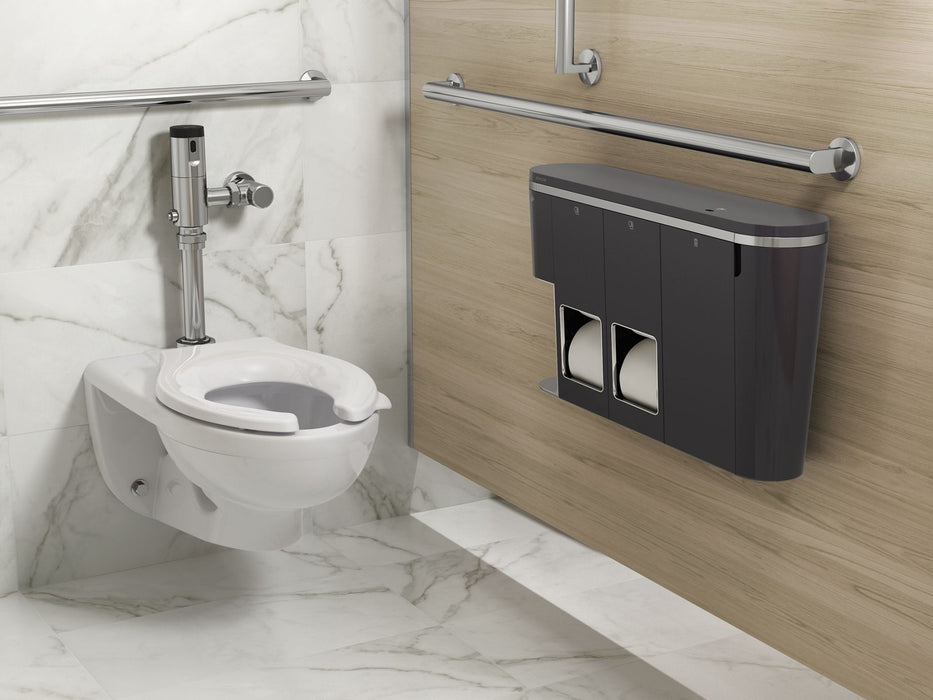 KOHLER K-29154-LWG Clean Haven Hygiene Station with Dual Toilet Paper Dispenser, Left Mount