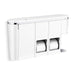 KOHLER K-29154-RWW Clean Haven Hygiene Station with Dual Toilet Paper Dispenser, Right Mount, Polished Chrome - 3/4 view of p