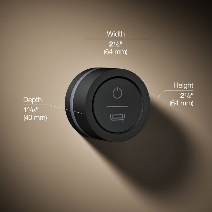 KOHLER K-29200 DTV Mode Wall-mount bath filler digital interface, matte black - view 5