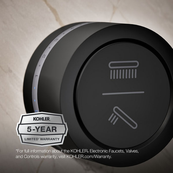 KOHLER K-29202-E DTV Mode Dual-outlet shower digital interface with eco-mode diverter, matte black - view 2