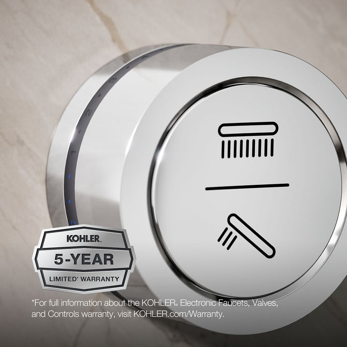 KOHLER K-29202-E DTV Mode Dual-outlet shower digital interface with eco-mode diverter, polished chrome - view 2