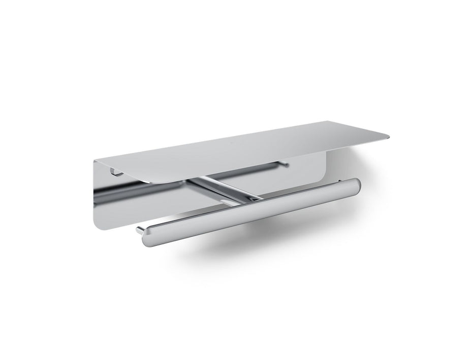 KOHLER K-29224 Kumin Covered double toilet paper holder, polished chrome