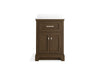 KOHLER K-29259-BD1 Charlemont 24" bathroom vanity cabinet with sink and quartz top, draper oak - view 2