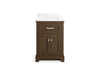 KOHLER K-29259-BD1 Charlemont 24" bathroom vanity cabinet with sink and quartz top, draper oak - view 3