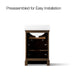 KOHLER K-29259-BD1 Charlemont 24" bathroom vanity cabinet with sink and quartz top, draper oak - view 5
