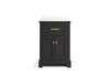 KOHLER K-29259-BD1 Charlemont 24" bathroom vanity cabinet with sink and quartz top, ferrous grey - view 3