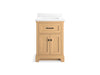 KOHLER K-29259-BD1 Charlemont 24" bathroom vanity cabinet with sink and quartz top, light oak - view 5