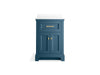 KOHLER K-29259-BD1 Charlemont 24" bathroom vanity cabinet with sink and quartz top, tidal blue - view 3