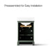 KOHLER K-29259-BD1 Charlemont 24" bathroom vanity cabinet with sink and quartz top, umbral green - view 4