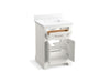 KOHLER K-29259-BD1 Charlemont 24" bathroom vanity cabinet with sink and quartz top, white - view 2
