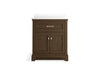 KOHLER K-29260-BD1 Charlemont 30" bathroom vanity cabinet with sink and quartz top, draper oak - view 2