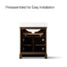 KOHLER K-29260-BD1 Charlemont 30" bathroom vanity cabinet with sink and quartz top, draper oak - view 5
