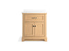 KOHLER K-29260-BD1 Charlemont 30" bathroom vanity cabinet with sink and quartz top, light oak - view 4