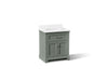 KOHLER K-29260-BD1 Charlemont 30" bathroom vanity cabinet with sink and quartz top, umbral green