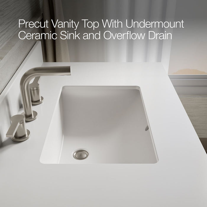 KOHLER K-29261-BD1 Charlemont 36" bathroom vanity cabinet with sink and quartz top, umbral green - view 5