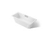 KOHLER K-29328-0 Volute 63" x 28-3/8" freestanding bath with base, white