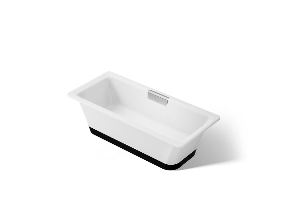 KOHLER K-29328-0B7 Volute 63" x 28-3/8" freestanding bath with base, white