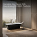 KOHLER K-29328-P5 Volute 63" x 28-3/8" freestanding bath with base, white - view 4