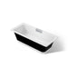 KOHLER K-29328-P5B0 Volute 63" x 28-3/8" freestanding bath with base, white