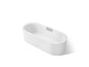 KOHLER K-29329-0 Volute 70-7/8" x 30-3/8" freestanding bath with shroud, white
