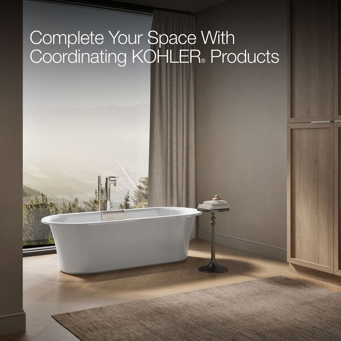 KOHLER K-29330-0 Volute 70-7/8" x 30-3/8" freestanding bath with base, white - view 4