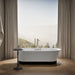 KOHLER K-29330-0B7 Volute 70-7/8" x 30-3/8" freestanding bath with base, white - view 5