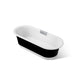 KOHLER K-29330-P5B0 Volute 70-7/8" x 30-3/8" freestanding bath with base, white