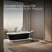 KOHLER K-29330-P5B0 Volute 70-7/8" x 30-3/8" freestanding bath with base, white - view 5