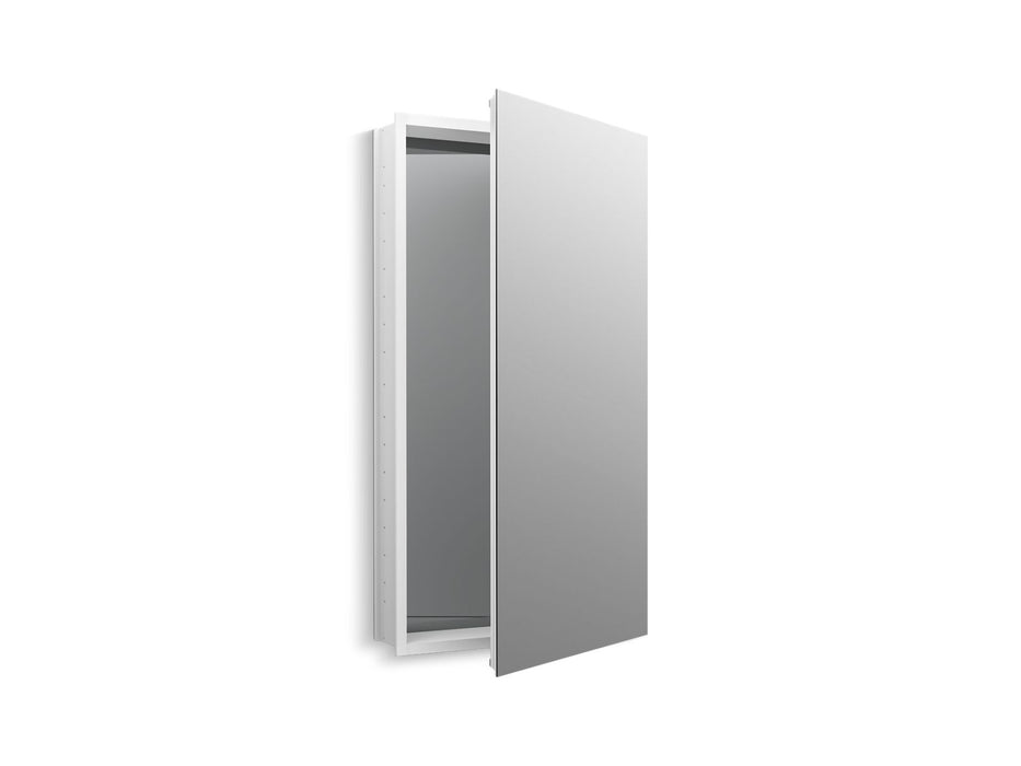 KOHLER K-2939-PG Catalan 20-1/8" W x 36-1/8" H aluminum single-door medicine cabinet with 170 degree hinge, satin...