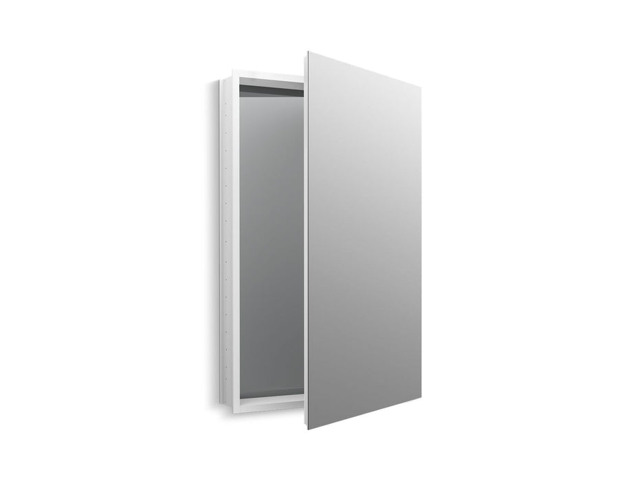 KOHLER K-2943-PG Catalan 24-1/8" W x 36-1/8" H aluminum single-door medicine cabinet with 170 degree hinge
