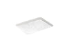 KOHLER K-29471-FP1 Sartorial Paisley Caxton 20" rectangular undermount bathroom sink, white sartorial paisley