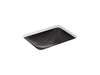 KOHLER K-29471-HD2 Sartorial Herringbone Caxton 20" rectangular undermount bathroom sink, black sartorial herringbone
