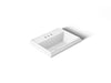 KOHLER K-2991-4 Tresham 21-3/4" rectangular drop-in bathroom sink, white