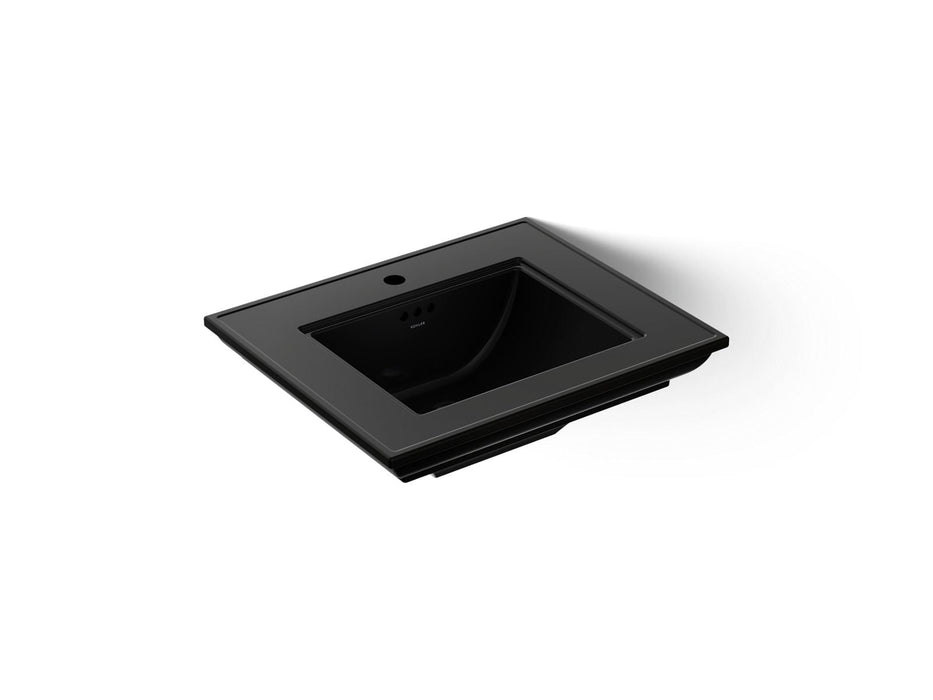 KOHLER K-29999-1 Memoirs Stately 25" pedestal/console table bathroom sink, black black