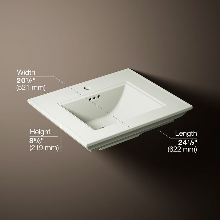 KOHLER K-29999-1 Memoirs Stately 25" pedestal/console table bathroom sink, dune - view 4